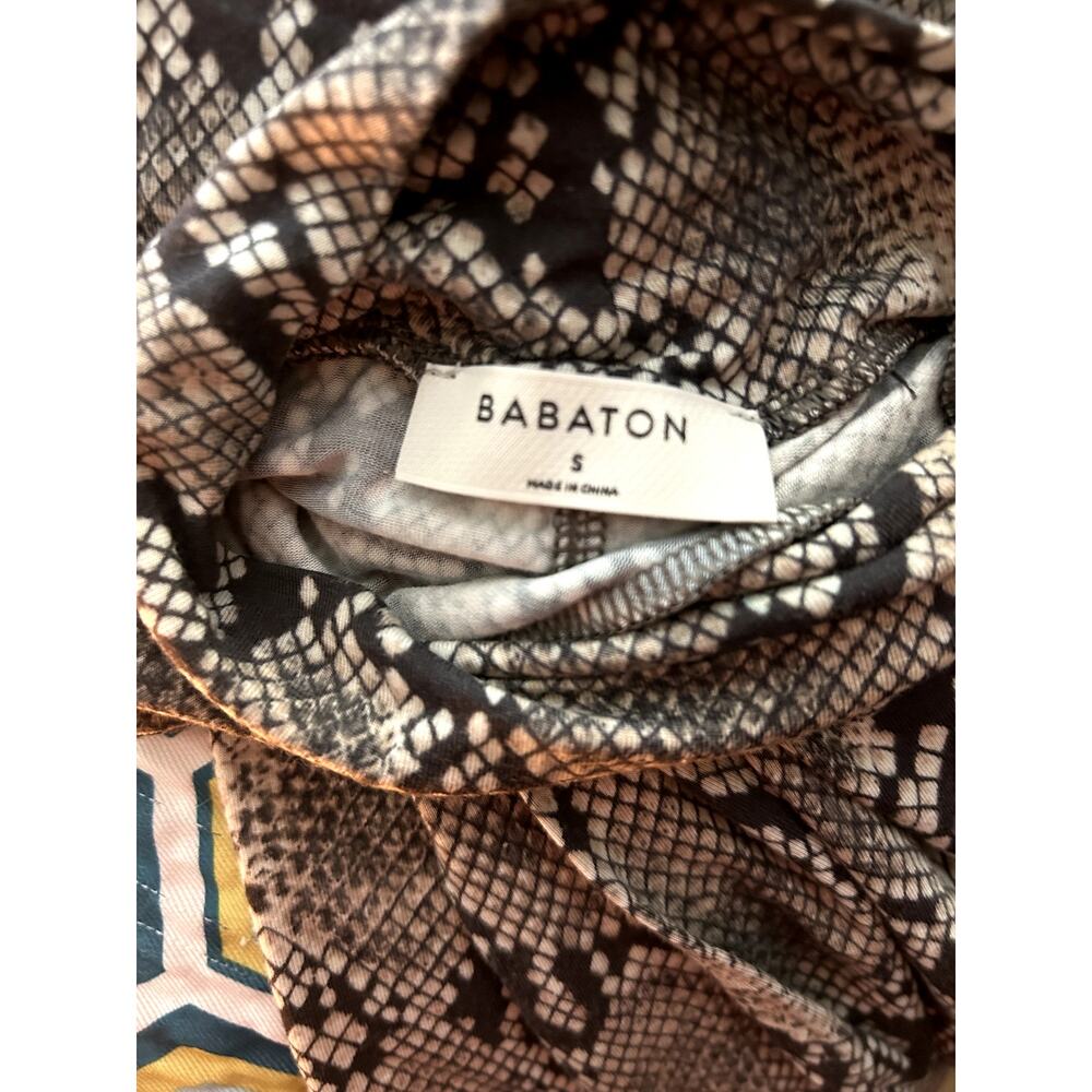 Babaton Larry Snakeprint Turtleneck Size Small - image 7